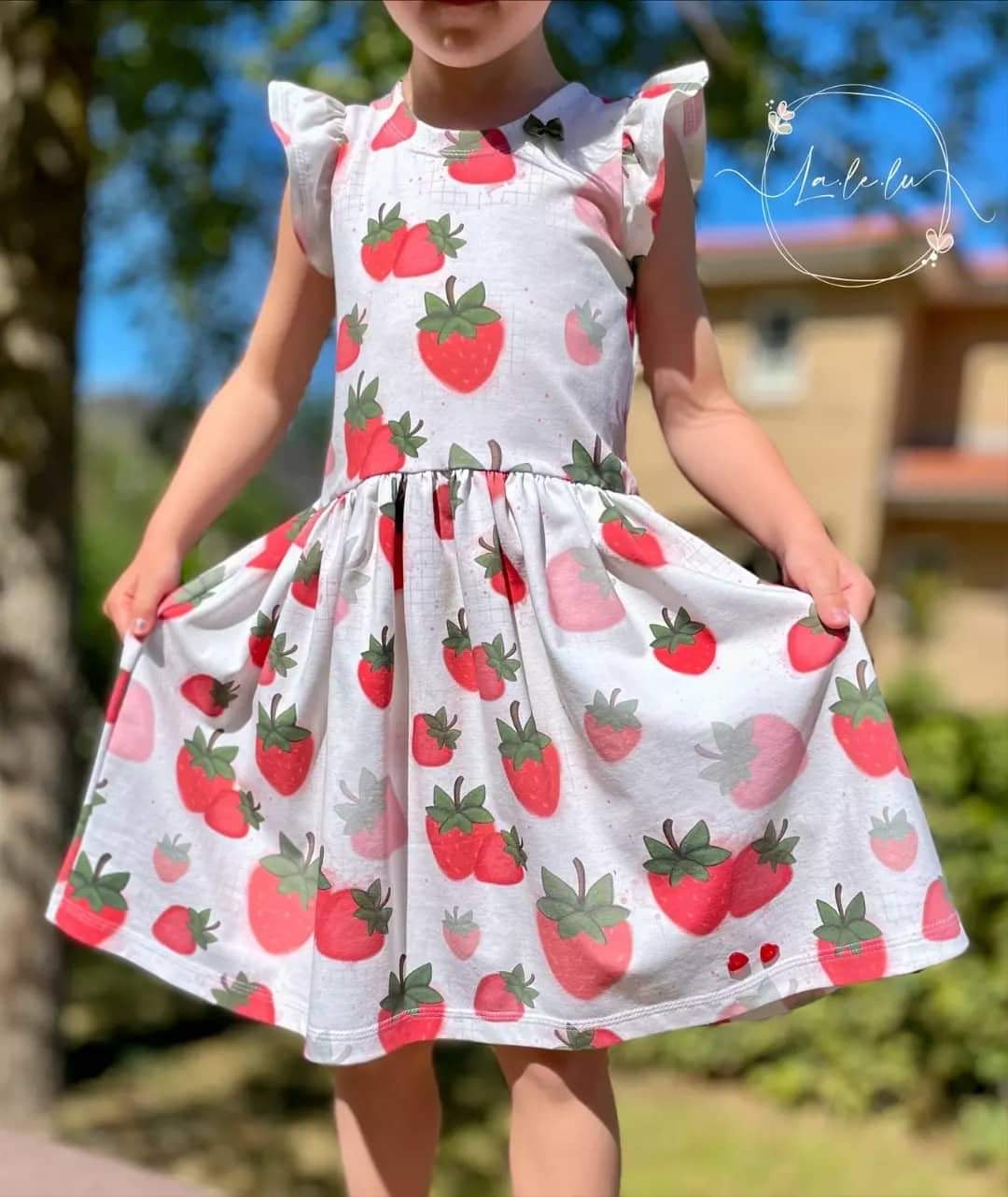 Erdbeere Stoff Eigenproduktion